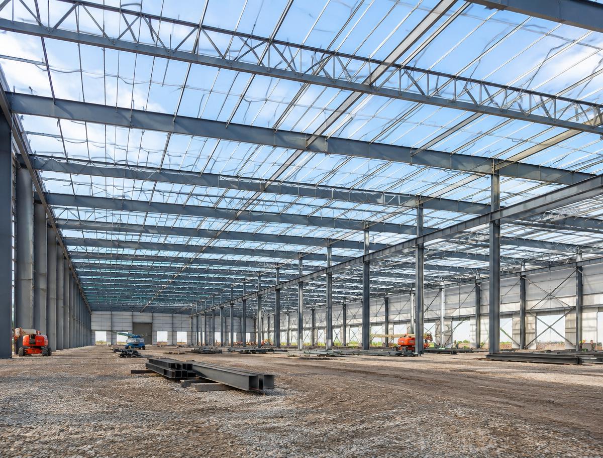 Warehouses structural steel project